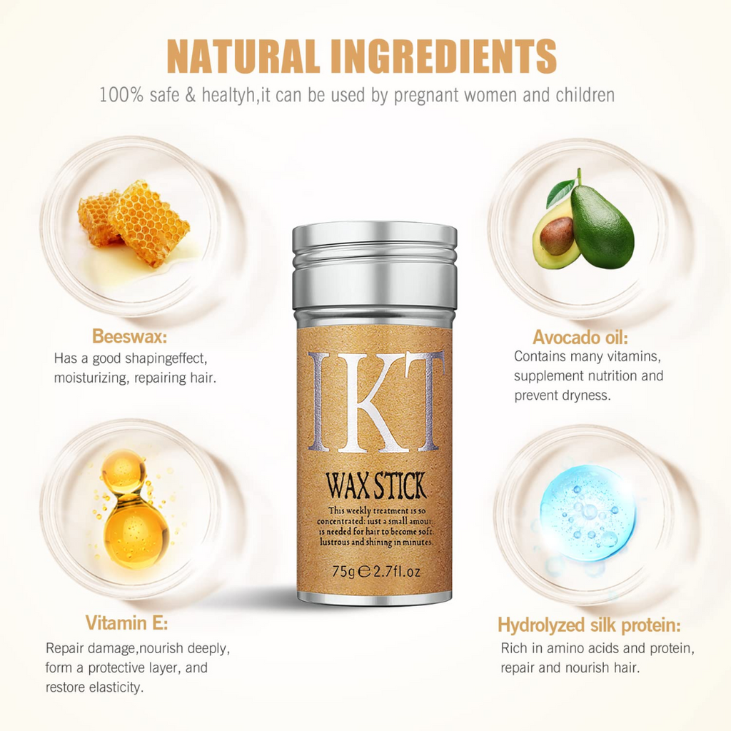 🔥 IKT Hair Wax Stick Gel 75gm – Smooth, Sleek & Slay All Day 💁♀️ | Quality Guaranteed ✔️