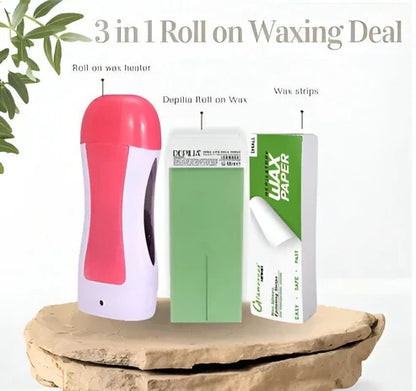 ✨ 3-in-1 Wax Heater Kit – Professional Wax Warmer for Smooth & Silky Hair Removal 💆‍♀️