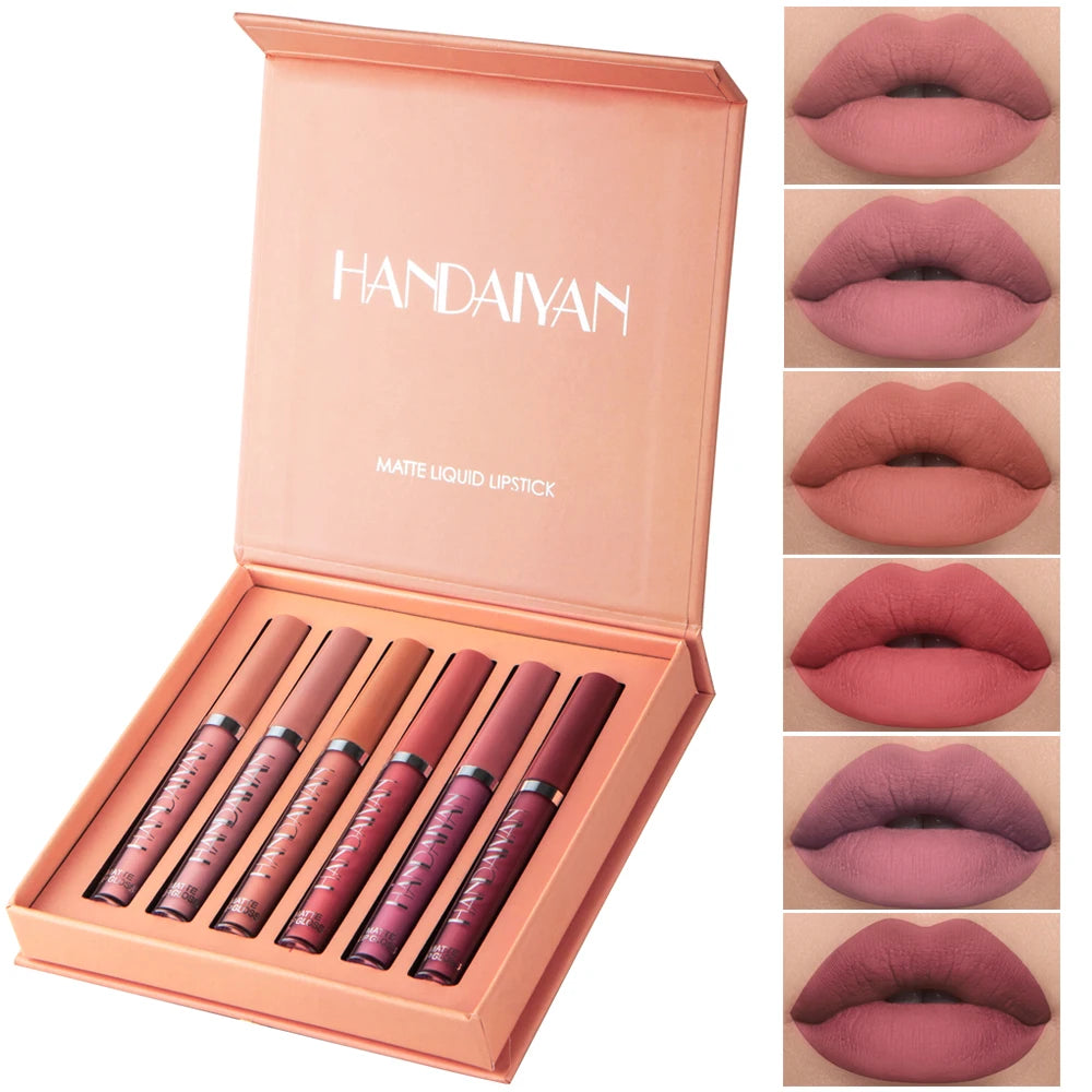 💄 HANDAIYAN Matte Liquid Lipstick Set – Long Lasting, Waterproof & Smudge-Proof Lip Colors 💋✨