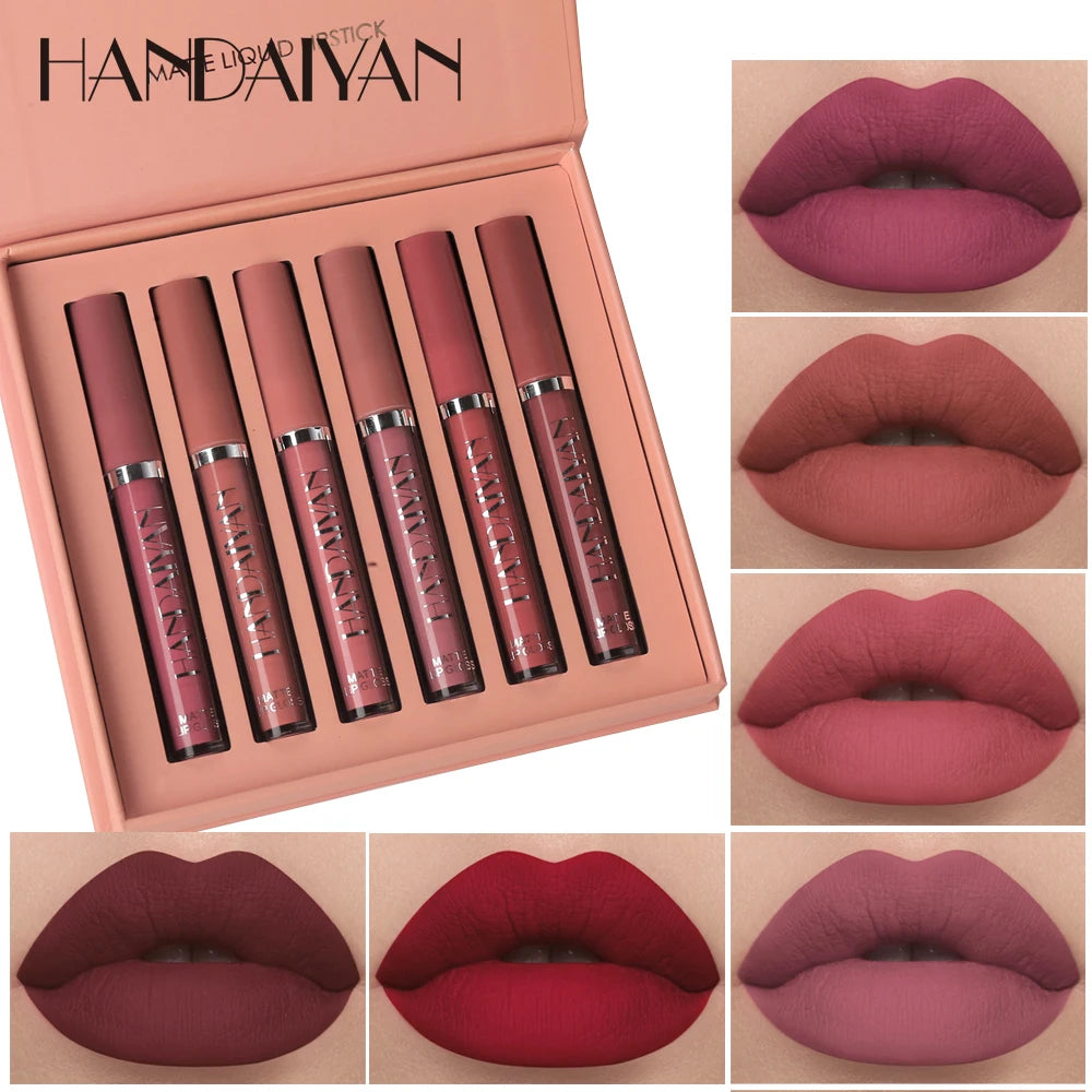 💄 HANDAIYAN Matte Liquid Lipstick Set – Long Lasting, Waterproof & Smudge-Proof Lip Colors 💋✨