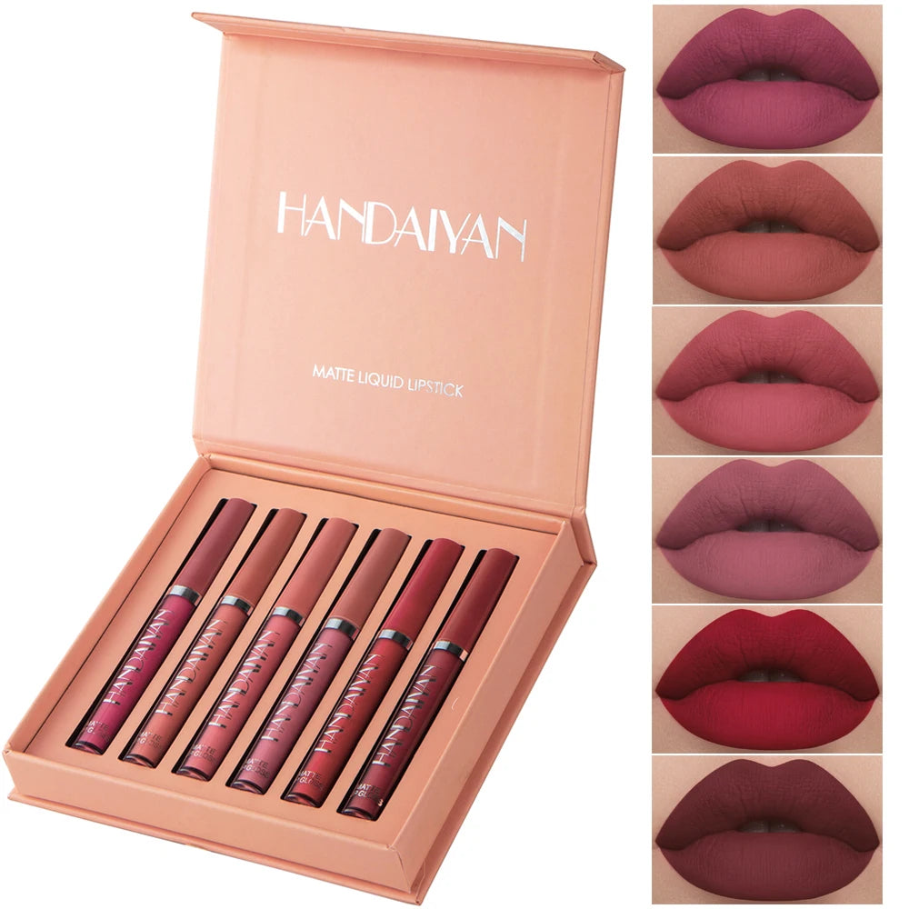 💄 HANDAIYAN Matte Liquid Lipstick Set – Long Lasting, Waterproof & Smudge-Proof Lip Colors 💋✨