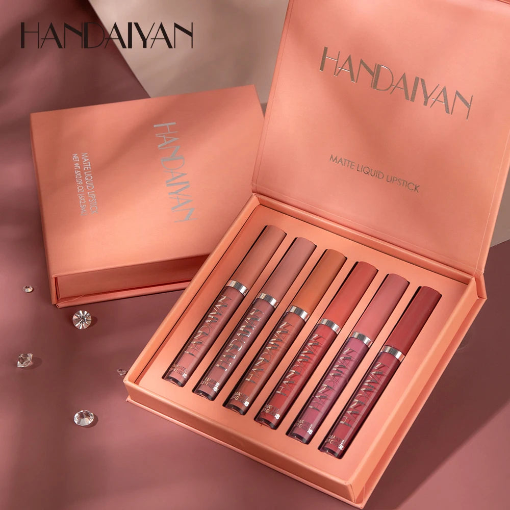 💄 HANDAIYAN Matte Liquid Lipstick Set – Long Lasting, Waterproof & Smudge-Proof Lip Colors 💋✨