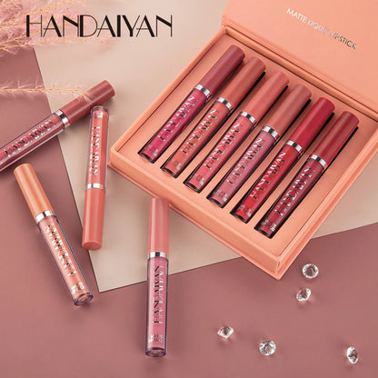 💄 HANDAIYAN Matte Liquid Lipstick Set – Long Lasting, Waterproof & Smudge-Proof Lip Colors 💋✨