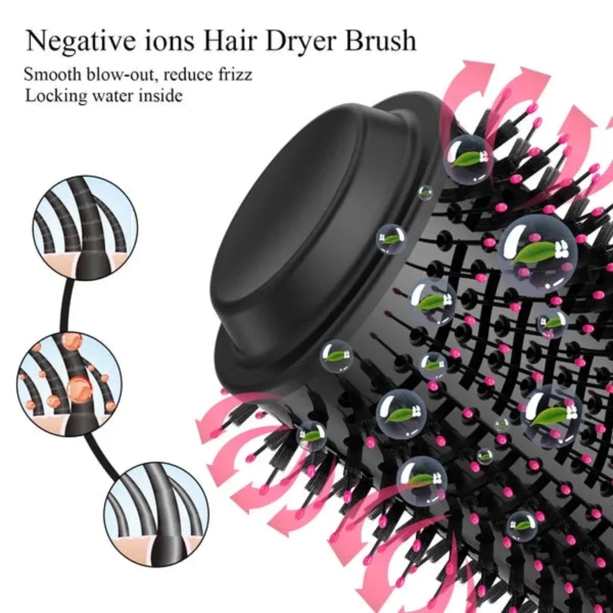 💥 3-in-1 Hair Styling Brush – Dry, Straighten & Volumize Like a Pro 💆‍♀️