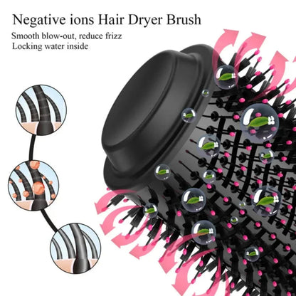 💥 3-in-1 Hair Styling Brush – Dry, Straighten & Volumize Like a Pro 💆‍♀️