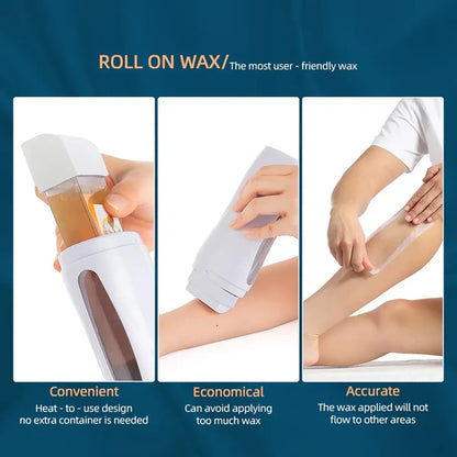 ✨ 3-in-1 Wax Heater Kit – Professional Wax Warmer for Smooth & Silky Hair Removal 💆‍♀️